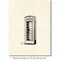 Deep Red Stamps Phone Booth Rubber Cling Stamp 1.5 x 3.25 inches